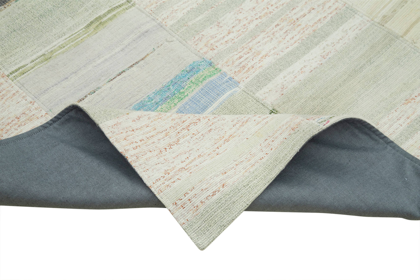 4x7 Beige Kilim Patchwork Rug - 36953