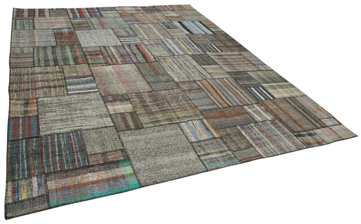 11x13 Multicolor Kilim Patchwork Rug - 36957