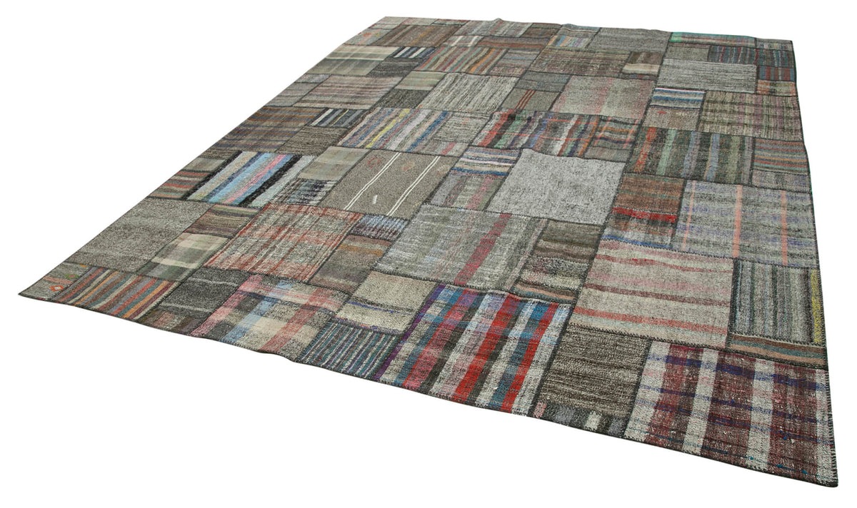 11x13 Multicolor Kilim Patchwork Rug - 36957