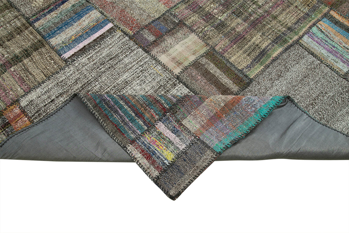 11x13 Multicolor Kilim Patchwork Rug - 36957