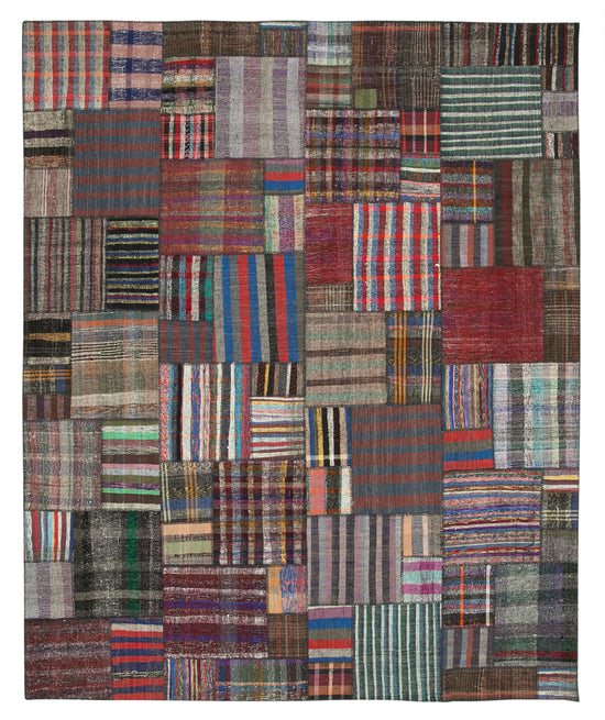 11x13 Multicolor Kilim Patchwork Rug - 36959