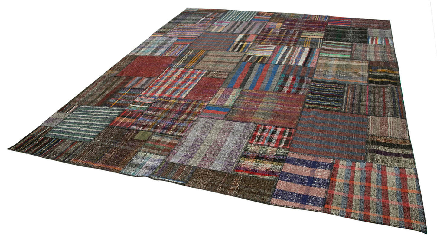 11x13 Multicolor Kilim Patchwork Rug - 36959