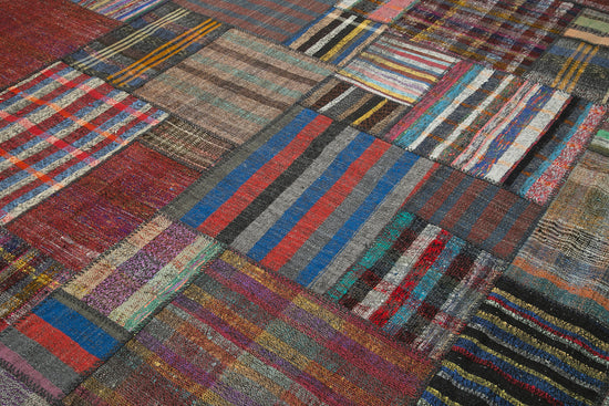 11x13 Multicolor Kilim Patchwork Rug - 36959
