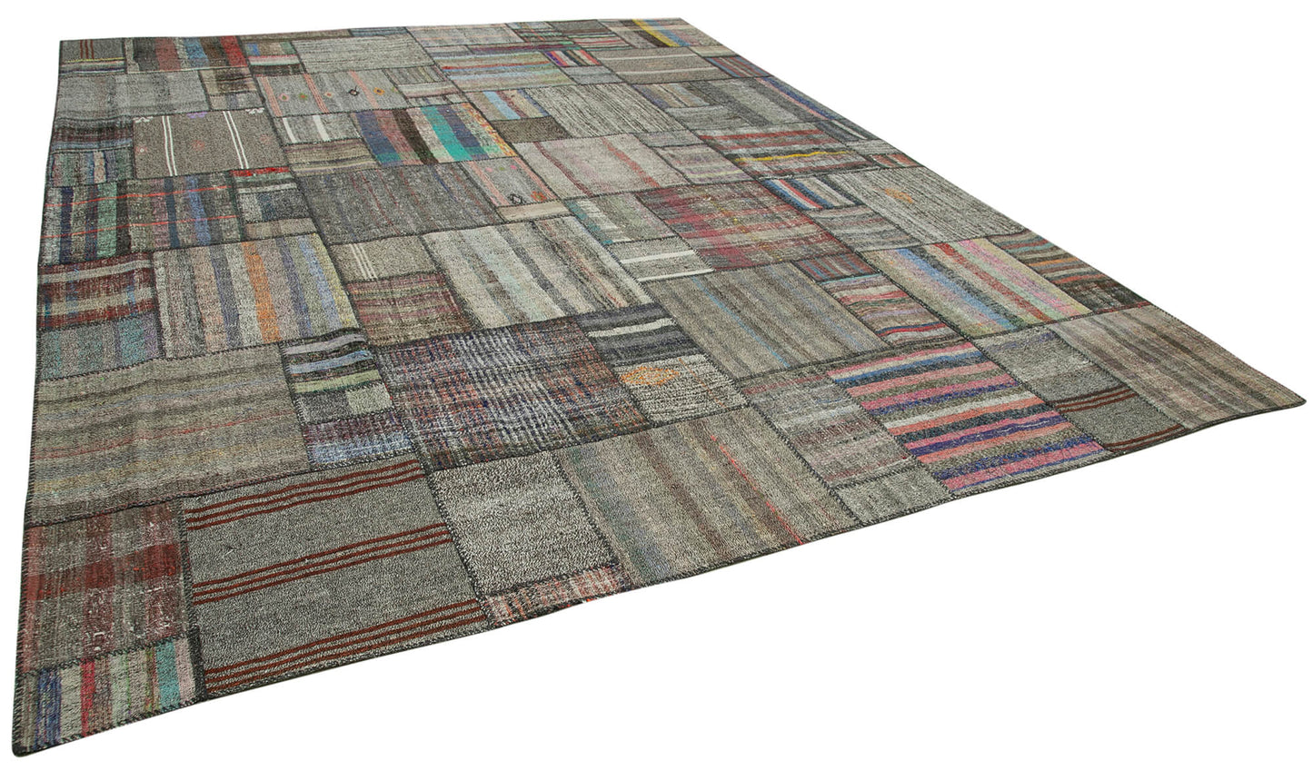 11x13 Multicolor Kilim Patchwork Rug - 36960