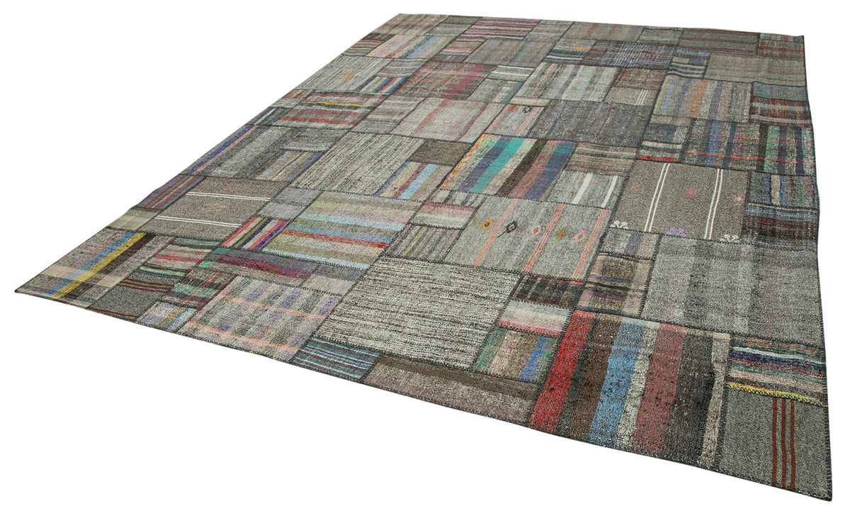 11x13 Multicolor Kilim Patchwork Rug - 36960