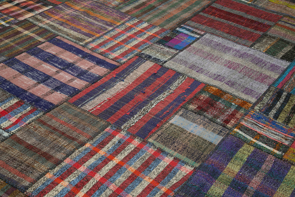 11x13 Multicolor Kilim Patchwork Rug - 36961