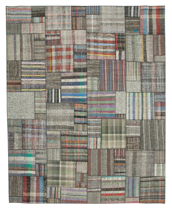11x13 Multicolor Kilim Patchwork Rug - 36962