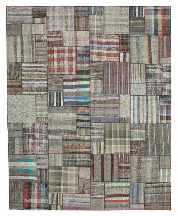 11x13 Multicolor Kilim Patchwork Rug - 36962