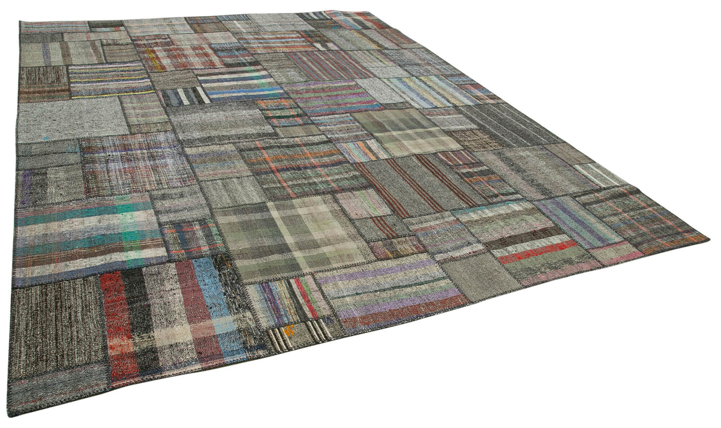 11x13 Multicolor Kilim Patchwork Rug - 36962