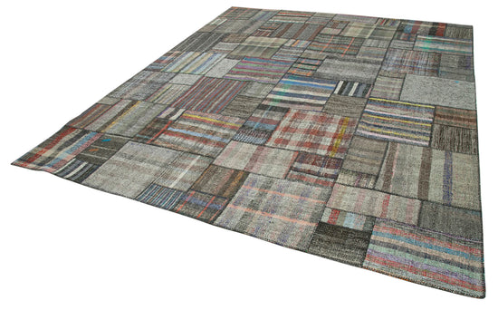 11x13 Multicolor Kilim Patchwork Rug - 36962