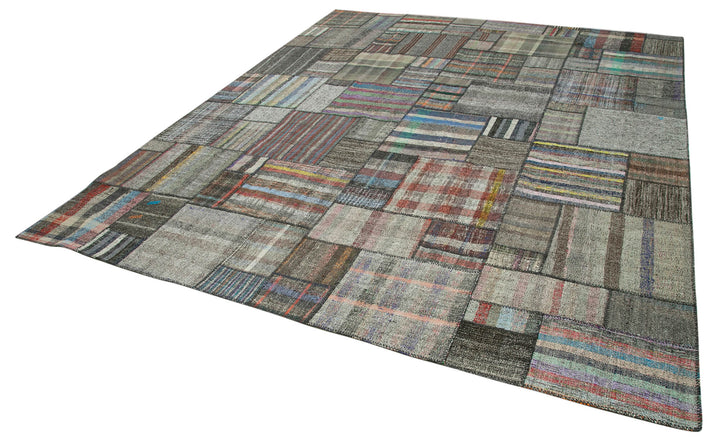 11x13 Multicolor Kilim Patchwork Rug - 36962