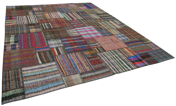 11x13 Multicolor Kilim Patchwork Rug - 36963
