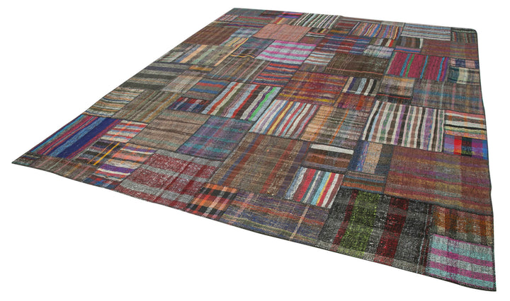 11x13 Multicolor Kilim Patchwork Rug - 36963