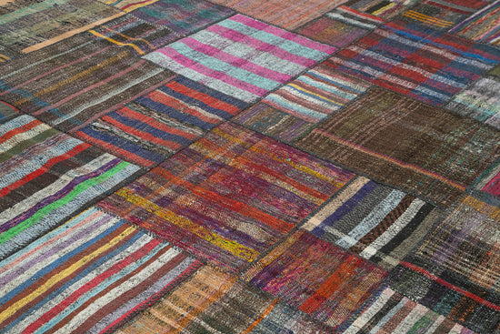 11x13 Multicolor Kilim Patchwork Rug - 36963