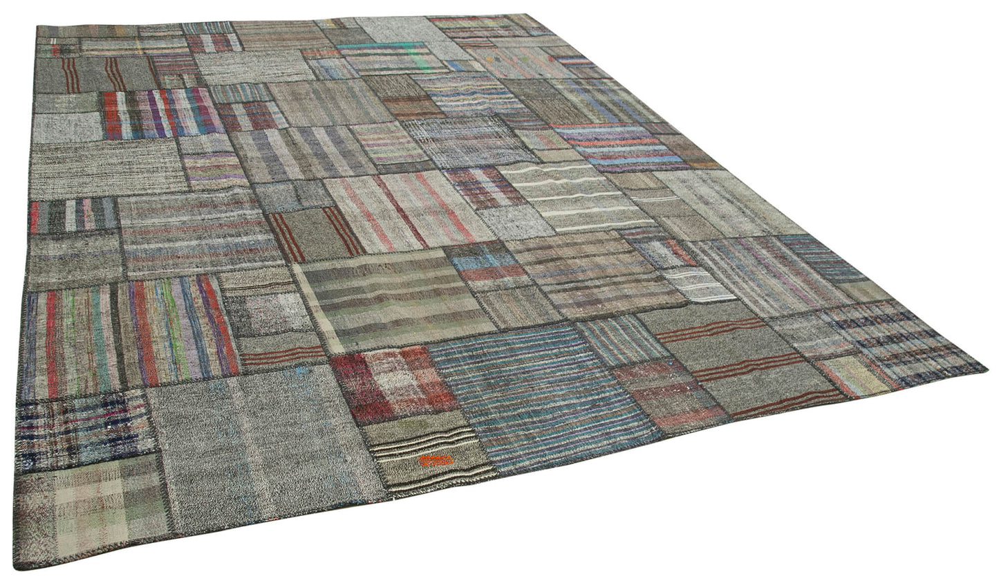 11x13 Multicolor Kilim Patchwork Rug - 36964