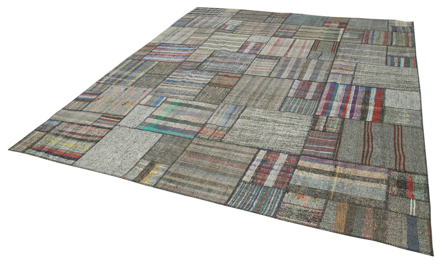 11x13 Multicolor Kilim Patchwork Rug - 36964