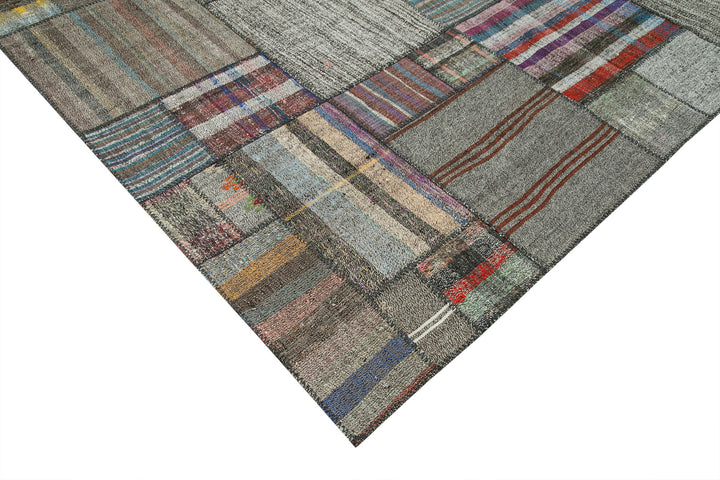 11x13 Multicolor Kilim Patchwork Rug - 36964