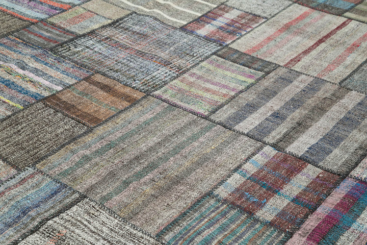 11x13 Multicolor Kilim Patchwork Rug - 36964
