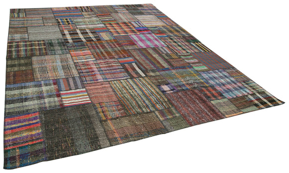 11x13 Multicolor Kilim Patchwork Rug - 36966