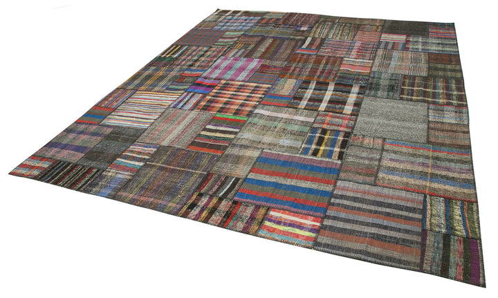 11x13 Multicolor Kilim Patchwork Rug - 36966
