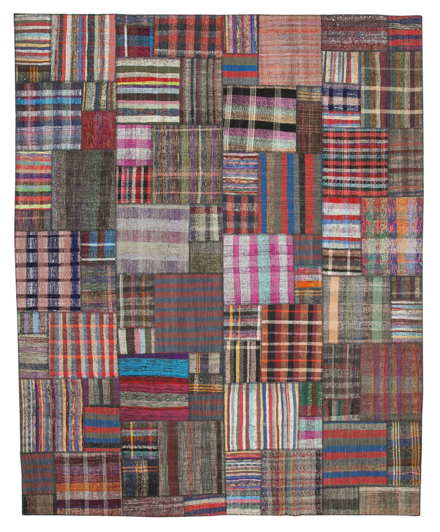 11x13 Multicolor Kilim Patchwork Rug - 36967