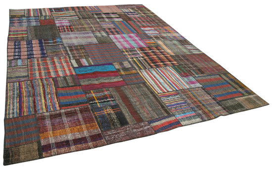 11x13 Multicolor Kilim Patchwork Rug - 36967