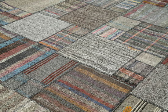 11x13 Multicolor Kilim Patchwork Rug - 36968