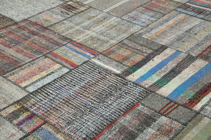 11x13 Multicolor Kilim Patchwork Rug - 36970