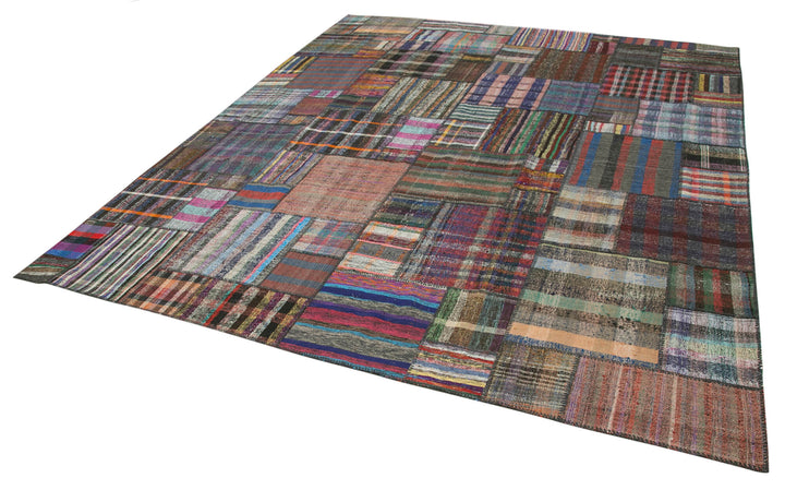11x13 Multicolor Kilim Patchwork Rug - 36971