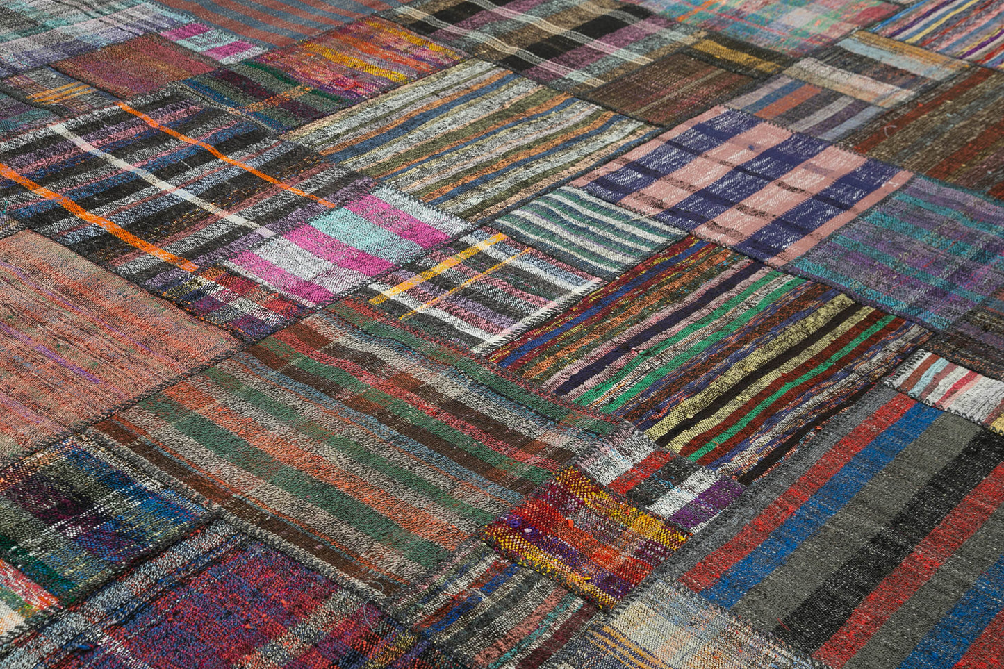 11x13 Multicolor Kilim Patchwork Rug - 36971