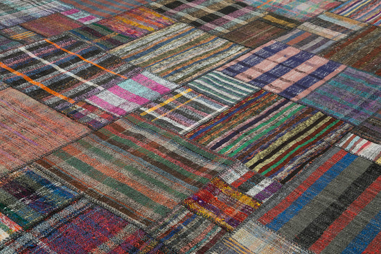 11x13 Multicolor Kilim Patchwork Rug - 36971