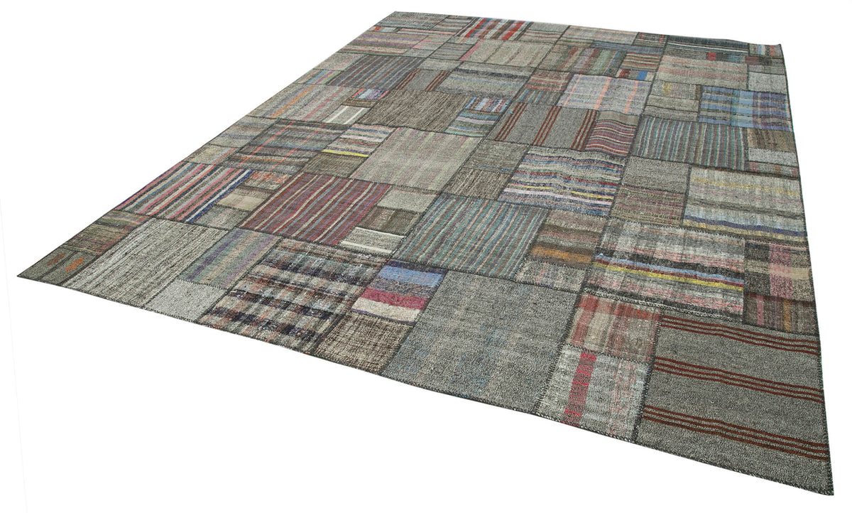 11x14 Multicolor Kilim Patchwork Rug - 36972