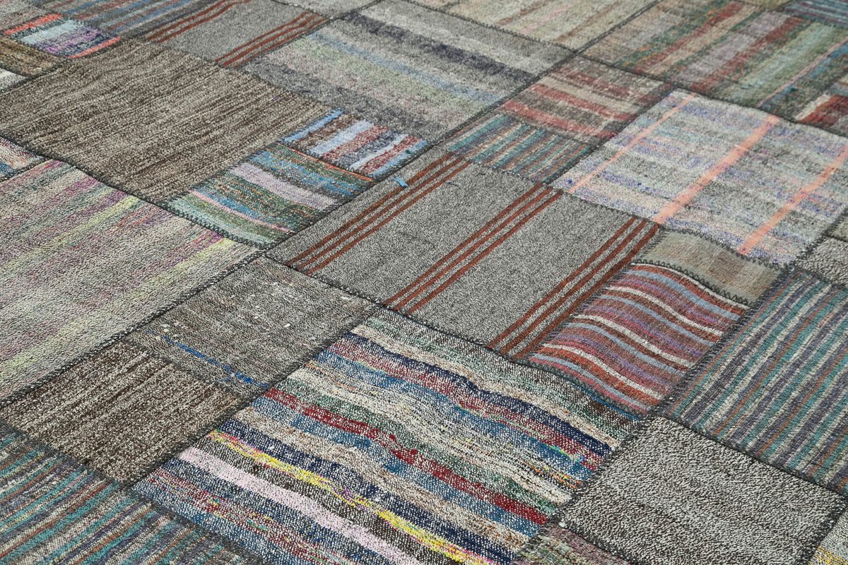 11x14 Multicolor Kilim Patchwork Rug - 36972