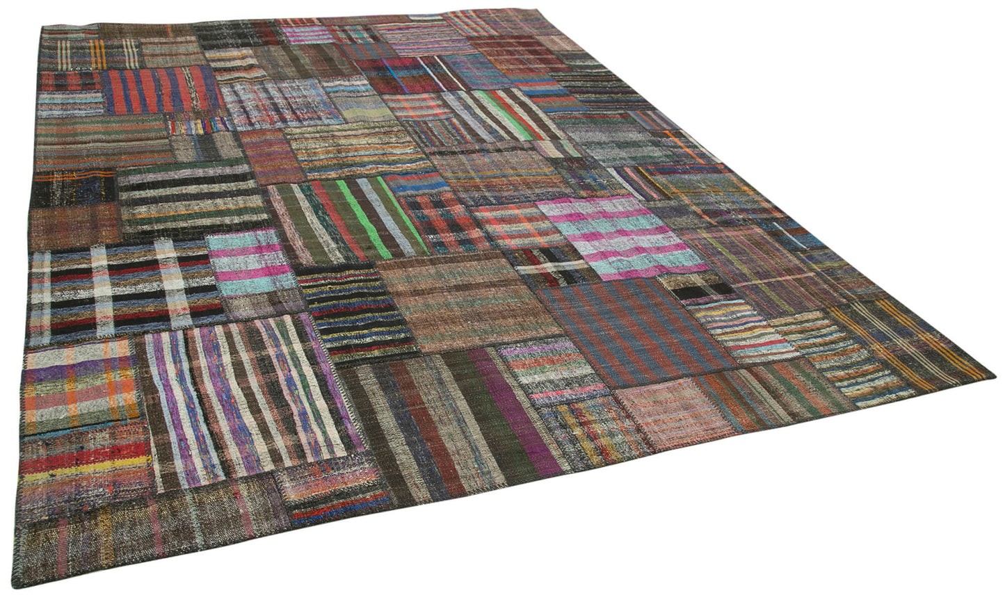 11x13 Multicolor Kilim Patchwork Rug - 36973