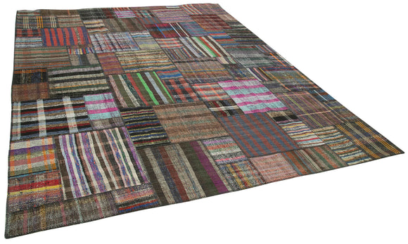 11x13 Multicolor Kilim Patchwork Rug - 36973