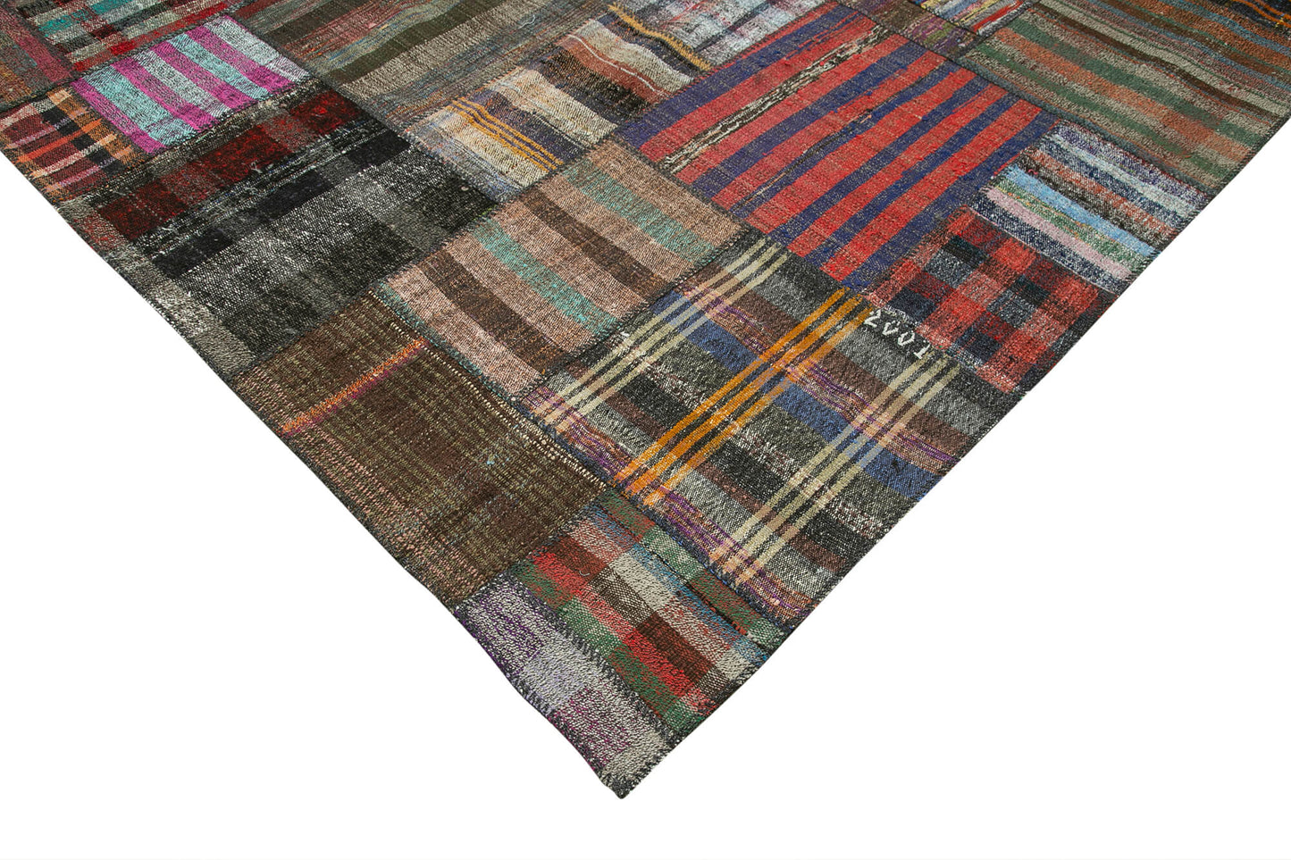11x13 Multicolor Kilim Patchwork Rug - 36973