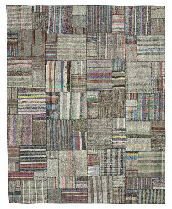 11x14 Multicolor Kilim Patchwork Rug - 36974