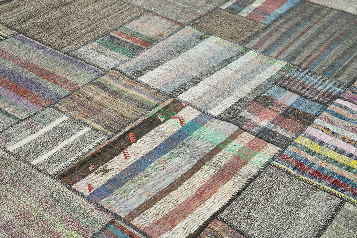 11x14 Multicolor Kilim Patchwork Rug - 36974