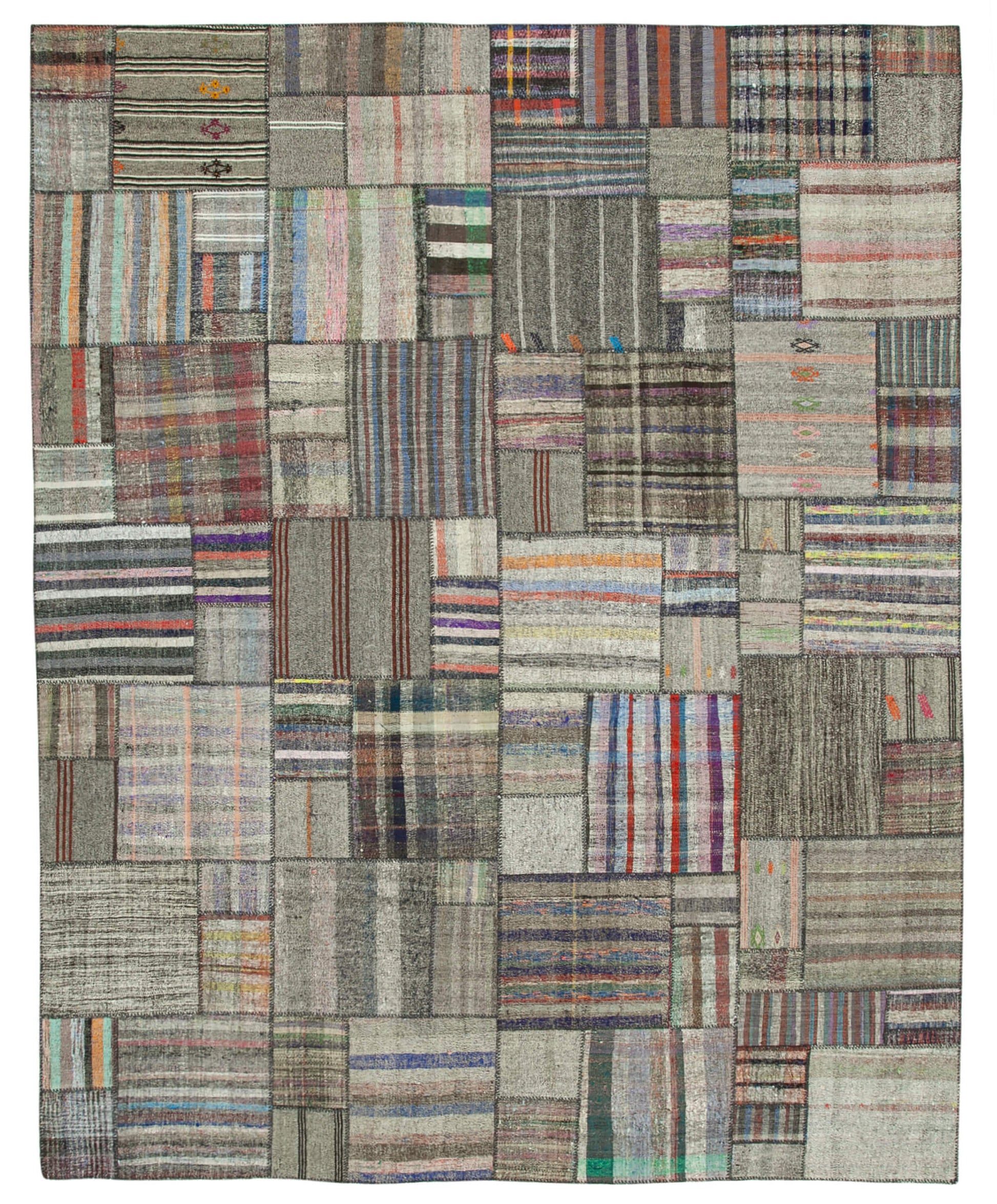 11x14 Multicolor Kilim Patchwork Rug - 36975