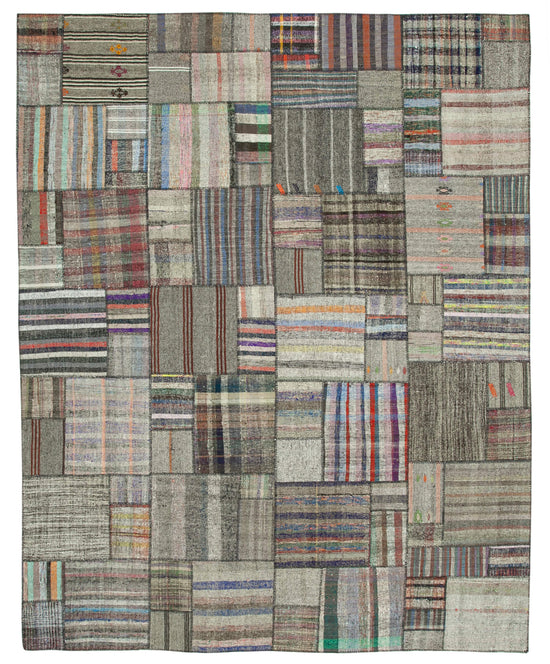 11x14 Multicolor Kilim Patchwork Rug - 36975