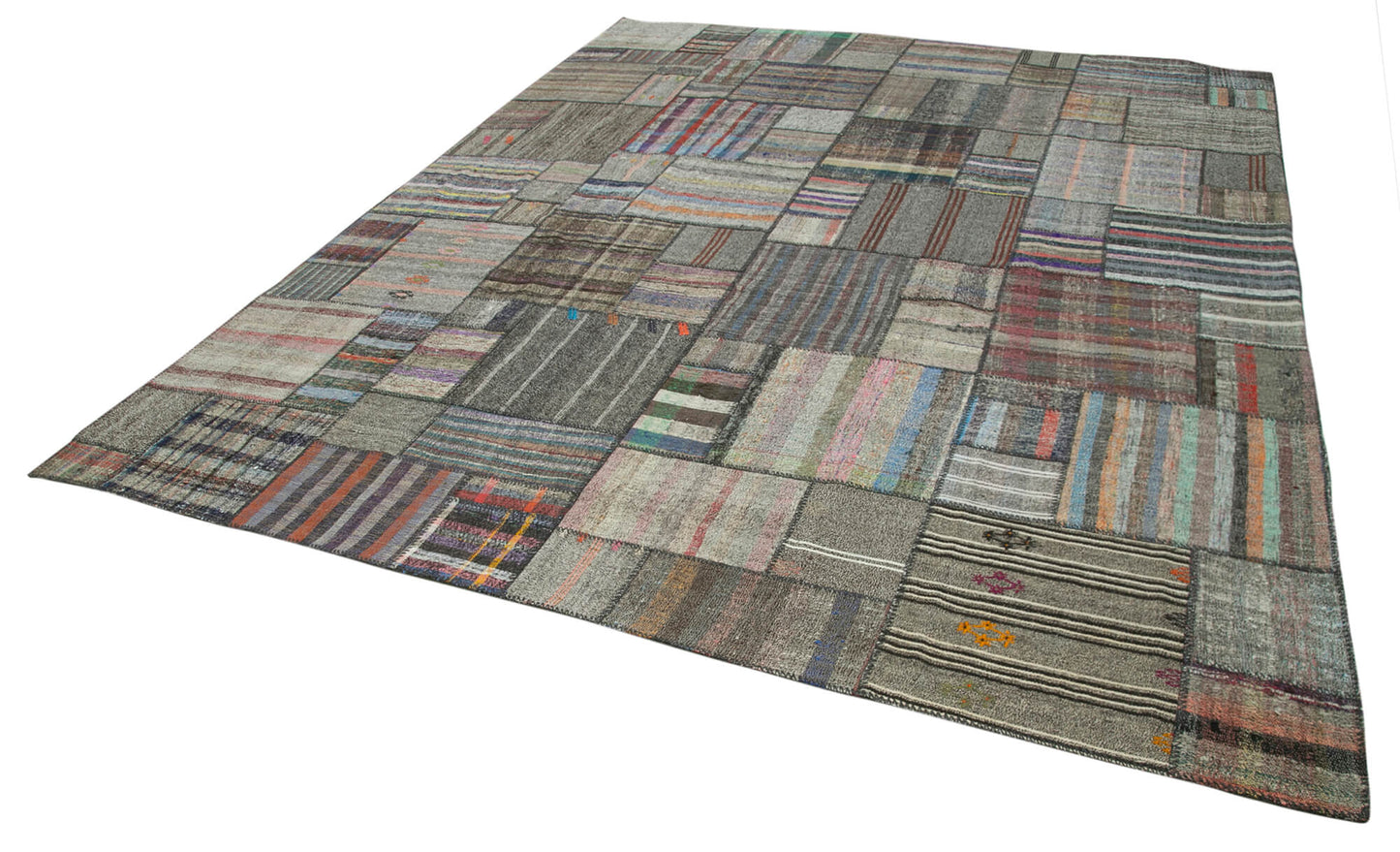 11x14 Multicolor Kilim Patchwork Rug - 36975