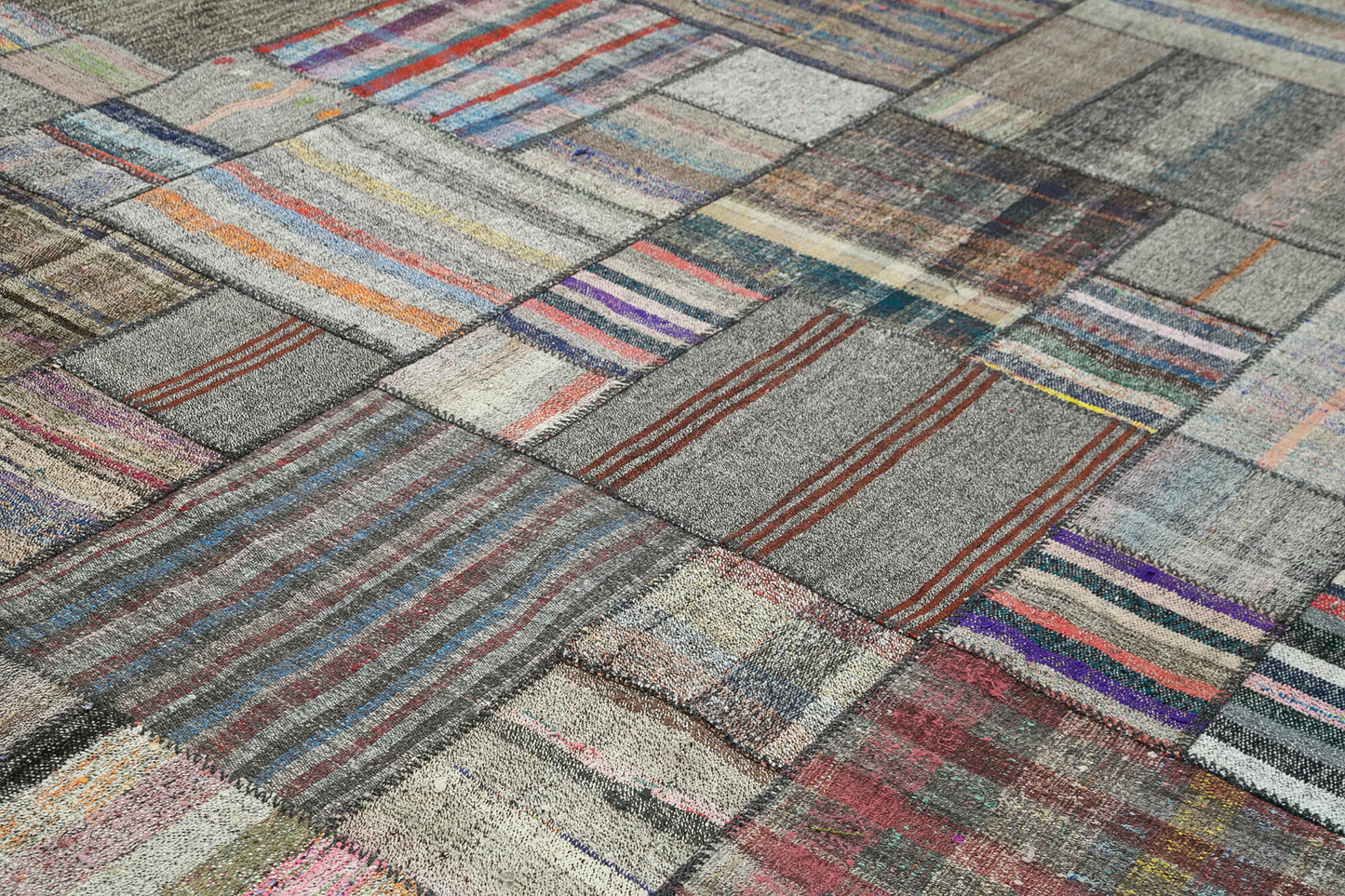 11x14 Multicolor Kilim Patchwork Rug - 36975