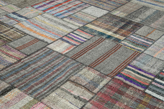 11x14 Multicolor Kilim Patchwork Rug - 36975