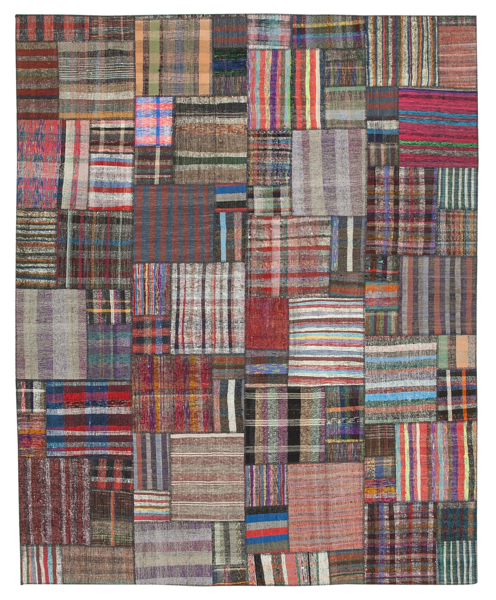 11x13 Multicolor Kilim Patchwork Rug - 36976