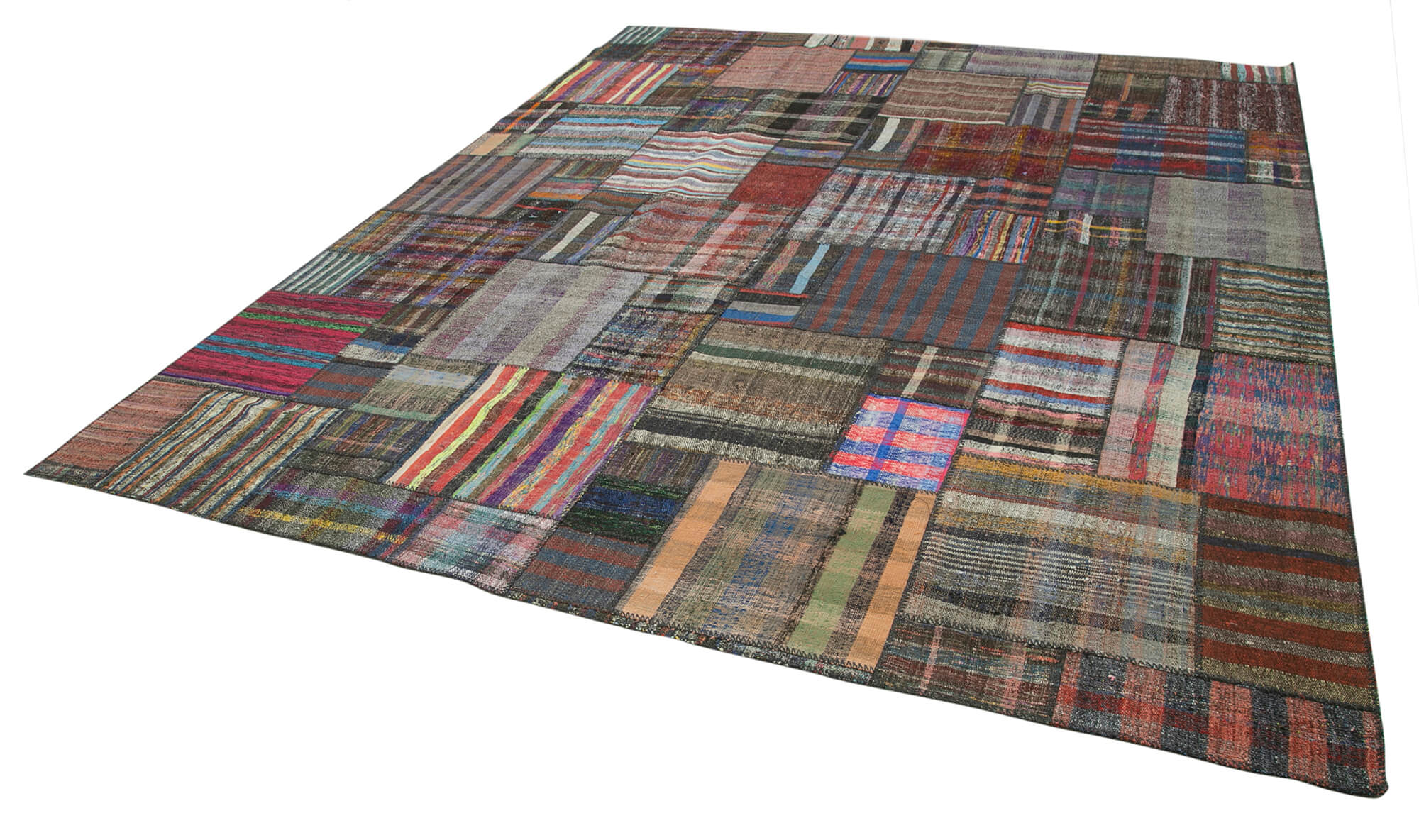 11x13 Multicolor Kilim Patchwork Rug - 36976