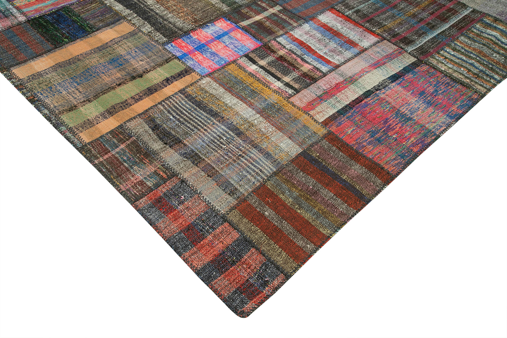 11x13 Multicolor Kilim Patchwork Rug - 36976
