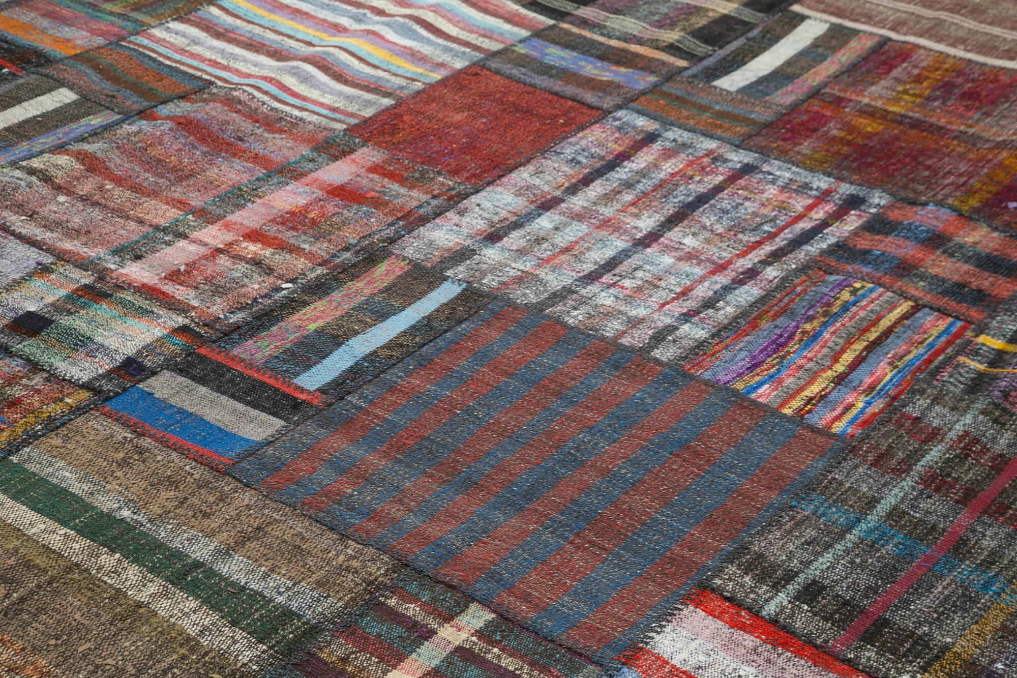 11x13 Multicolor Kilim Patchwork Rug - 36976