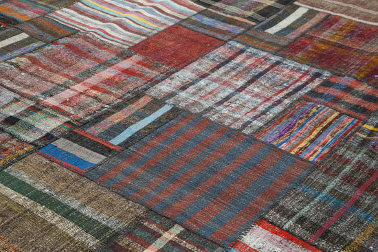11x13 Multicolor Kilim Patchwork Rug - 36976
