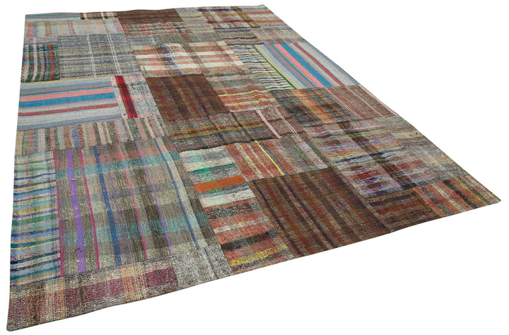 9x12 Multicolor Kilim Patchwork Rug - 36979