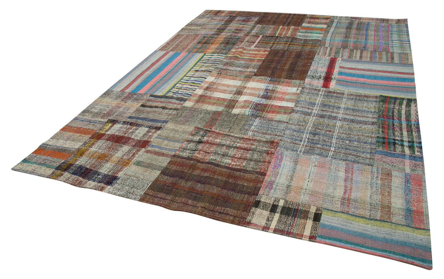 9x12 Multicolor Kilim Patchwork Rug - 36979